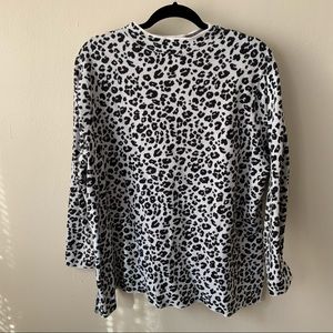 Loft Plus Sweater Turtleneck - Leopard Print